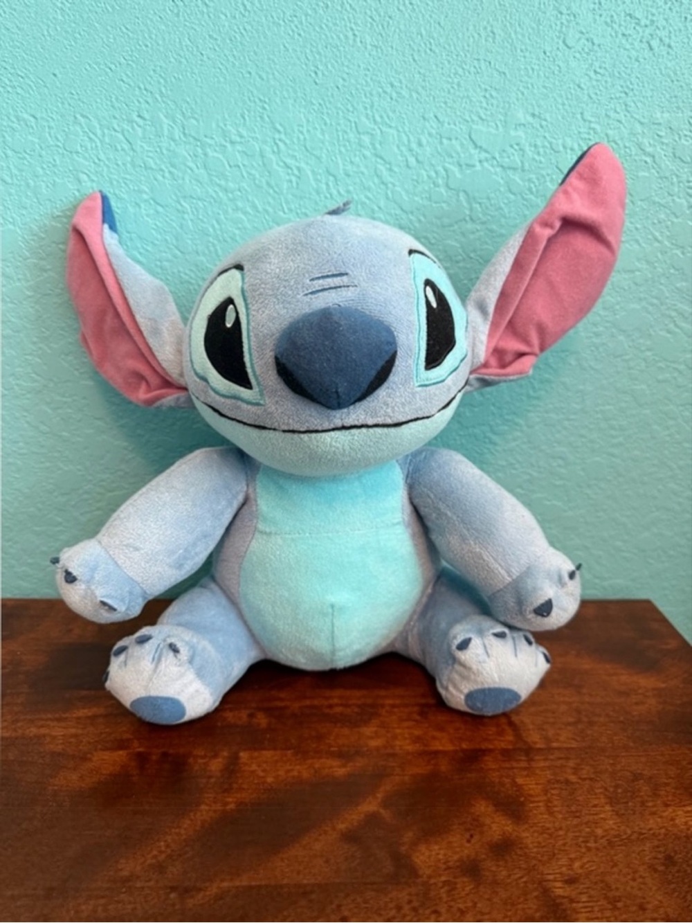 Disney Lilo & Stitch Plush 11" Stuffed Animal Soft Toy Blue Alien‎ EUC